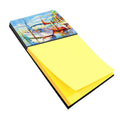 Towering Q Sailboat Watercolor Sticky Note Holder Refillable Dispenser Desk Accessory 3x3 Pad Gift