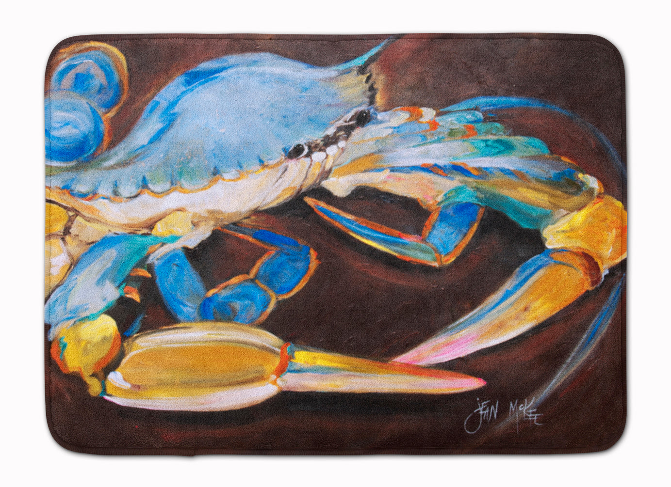 Blue Crab Memory Foam Kitchen Mat Machine Washable Anti-Fatigue Cushion Comfort Bath or Kitchen Rug