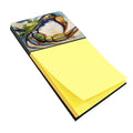 Blue Crab Watercolor Sticky Note Holder Refillable Dispenser Desk Accessory 3x3 Pad Gift