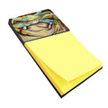 Blue Crab Watercolor Sticky Note Holder Refillable Dispenser Desk Accessory 3x3 Pad Gift