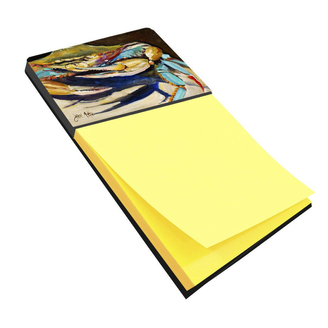 Crab to Crab Blue Crab Watercolor Sticky Note Holder Refillable Dispenser Desk Accessory 3x3 Pad Gift