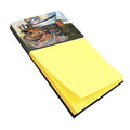 Blue Crab Trap Watercolor Sticky Note Holder Refillable Dispenser Desk Accessory 3x3 Pad Gift
