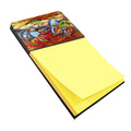 Blue Crab Red Watercolor Sticky Note Holder Refillable Dispenser Desk Accessory 3x3 Pad Gift