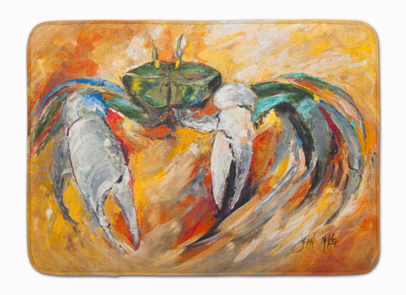 Blue Crab Memory Foam Kitchen Mat Machine Washable Anti-Fatigue Cushion Comfort Bath or Kitchen Rug