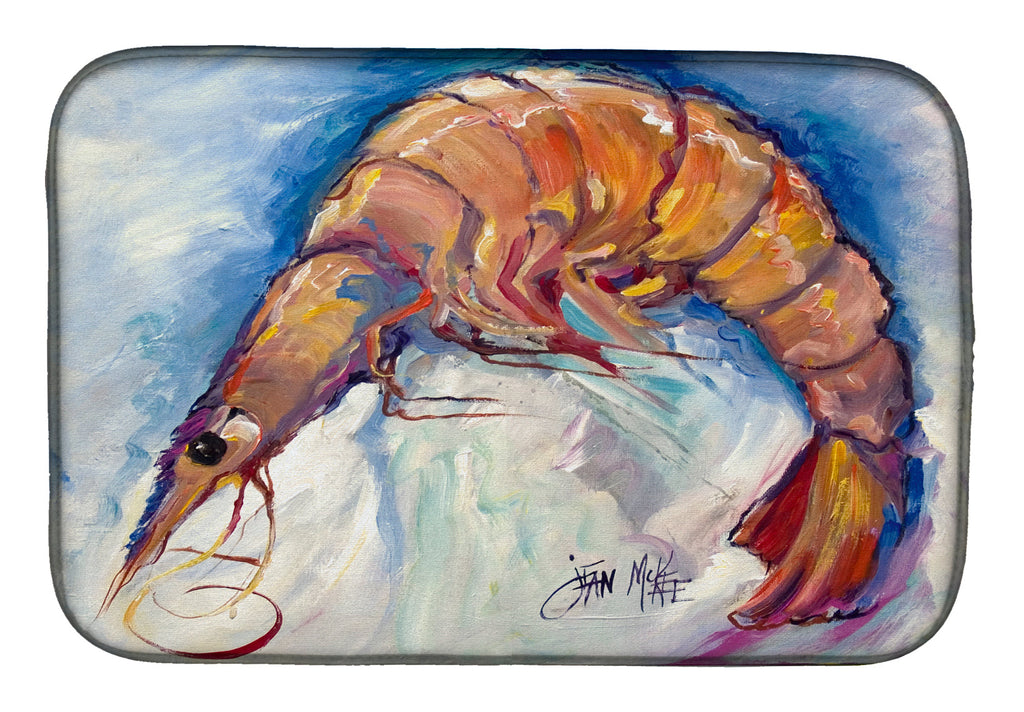 Shrimp Dish Drying Mat Absorbent Dish Drying Mat Pad for Kitchen Counter Dish Drainer Mat for Countertop, 14 x 21", Multicolor