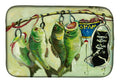 Recession Food Fish caught with Spam Dish Drying Mat Absorbent Dish Drying Mat Pad for Kitchen Counter Dish Drainer Mat for Countertop, 14 x 21", Multicolor