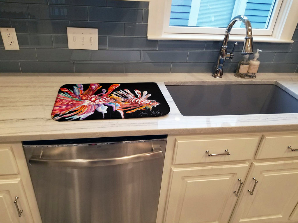 Lionfish Dish Drying Mat Absorbent Dish Drying Mat Pad for Kitchen Counter Dish Drainer Mat for Countertop, 14 x 21", Multicolor