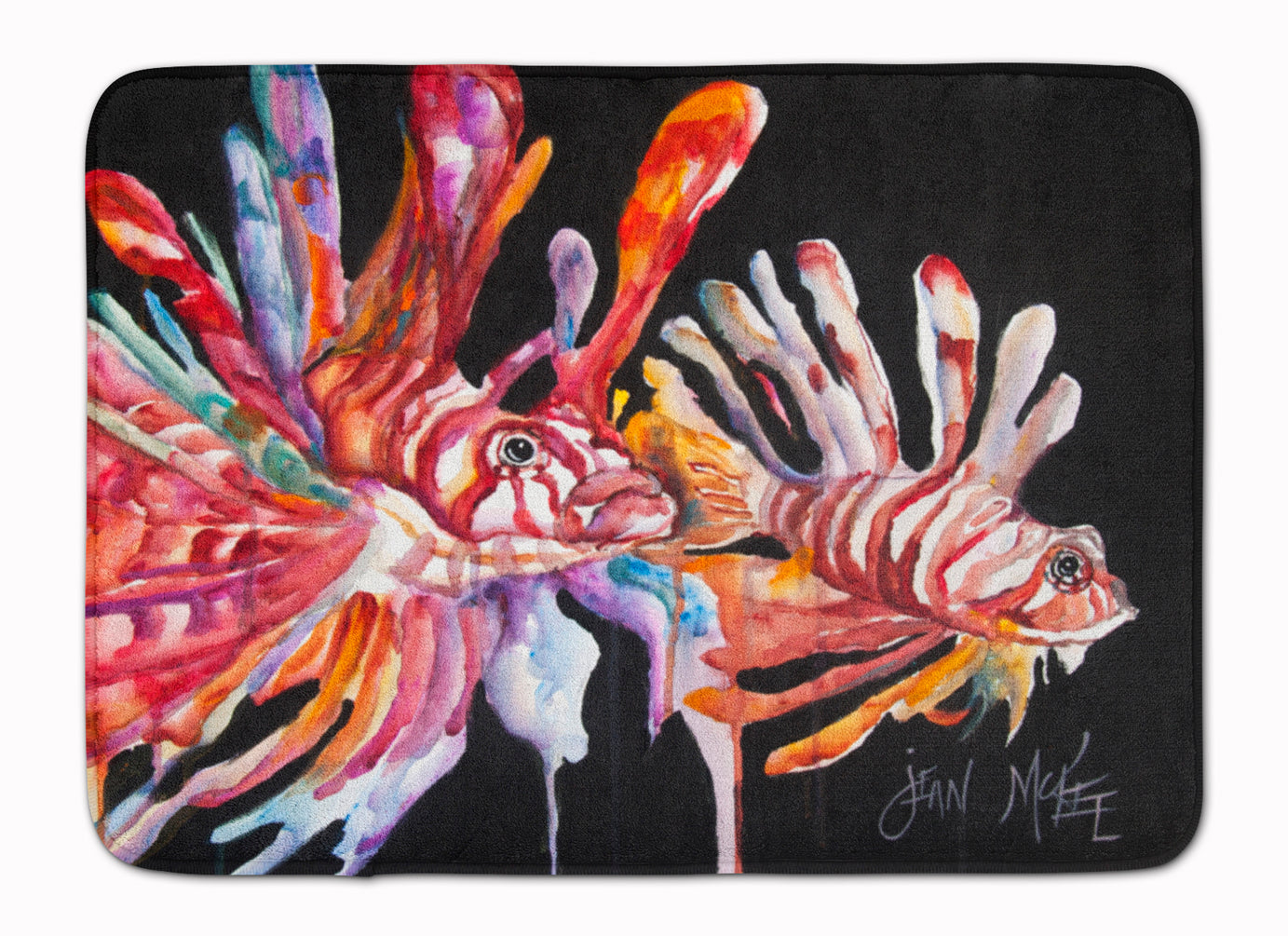 Lionfish Memory Foam Kitchen Mat Machine Washable Anti-Fatigue Cushion Comfort Bath or Kitchen Rug