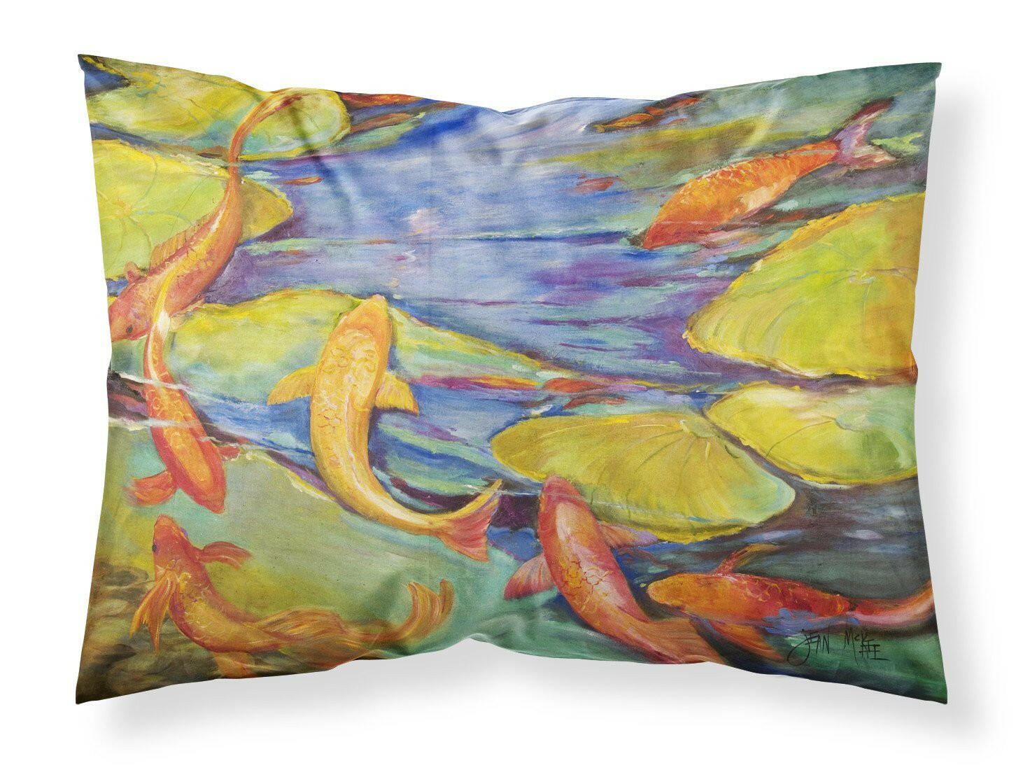 Koi Standard Pillowcase Lightweight Super Soft Easy Care Decorative Artwork Pillowcase, Standard