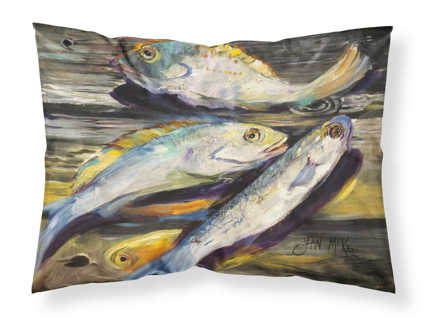 Fish on the Dock Standard Pillowcase Lightweight Super Soft Easy Care Decorative Artwork Pillowcase, Standard