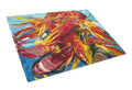 Crawfish Cutting Board Tempered Glass Kitchen Cutting Surface, Heat Resistant Chopping, Non-Slip Feet, Food Prep & Serving