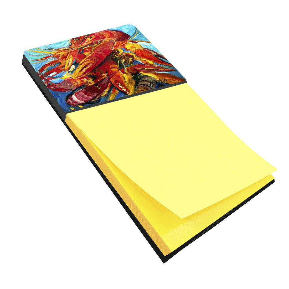 Crawfish Watercolor Sticky Note Holder Refillable Dispenser Desk Accessory 3x3 Pad Gift