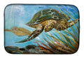 Loggerhead Sea Turtle Dish Drying Mat Absorbent Dish Drying Mat Pad for Kitchen Counter Dish Drainer Mat for Countertop, 14 x 21", Multicolor