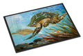 Loggerhead Sea Turtle Doormat Indoor Outdoor 24H X 36W Front Door Mat Rugs for Entryway, Non Slip Washable Low Pile,