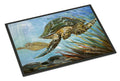 Loggerhead Sea Turtle Doormat Indoor Outdoor 18H X 27W Front Door Mat Rugs for Entryway, Non Slip Washable