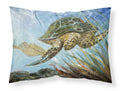 Loggerhead Sea Turtle Standard Pillowcase Lightweight Super Soft Easy Care Decorative Artwork Pillowcase, Standard
