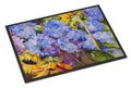 Hydrangeas and Sunflowers Doormat Indoor Outdoor 18H X 27W Front Door Mat Rugs for Entryway, Non Slip Washable
