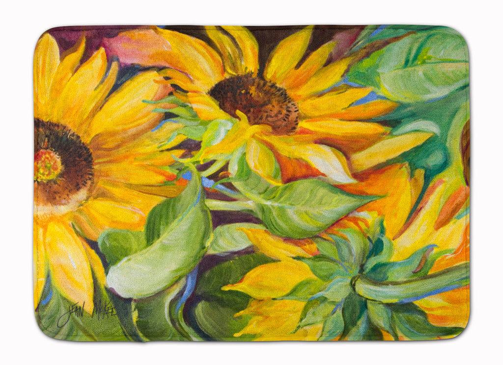 Sunflowers Memory Foam Kitchen Mat Machine Washable Anti-Fatigue Cushion Comfort Bath or Kitchen Rug