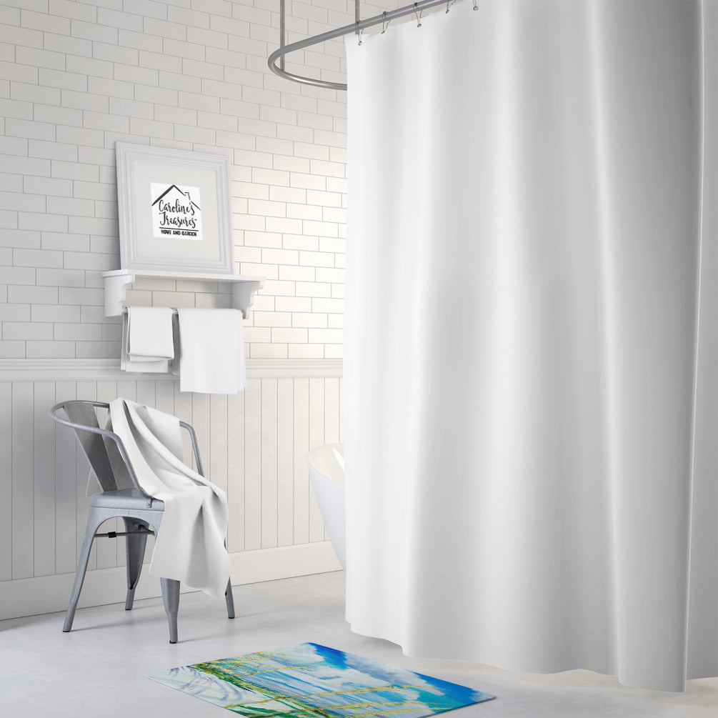 Sea Oats Memory Foam Kitchen Mat Machine Washable Anti-Fatigue Cushion Comfort Bath or Kitchen Rug