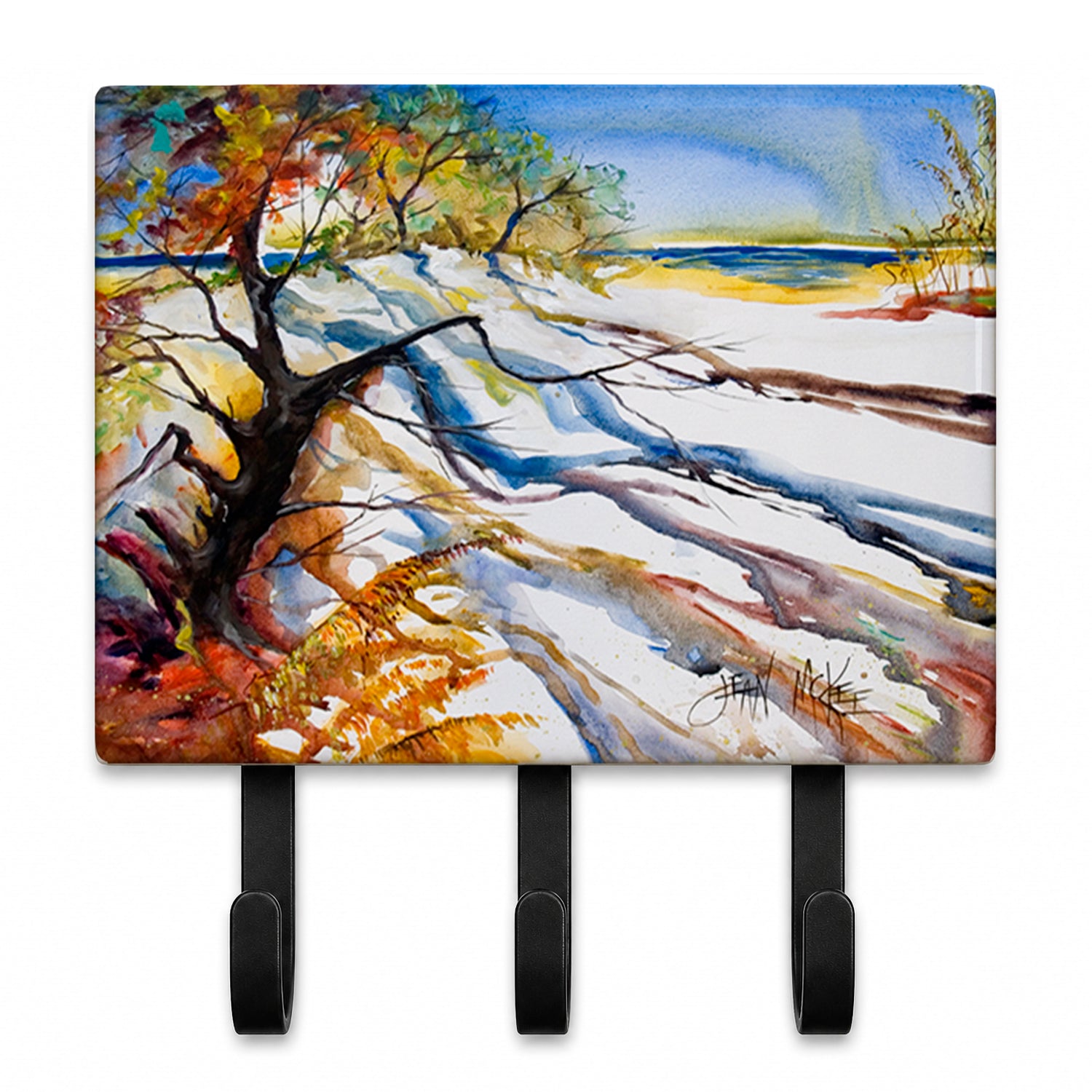 Sand Dune Leash or Key Holder Wall Hooks, Coat Rack Wall Mount, for Hanging Keys, Towels, Aprons, Leashes