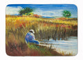 Fisherman on the Bank Memory Foam Kitchen Mat Machine Washable Anti-Fatigue Cushion Comfort Bath or Kitchen Rug