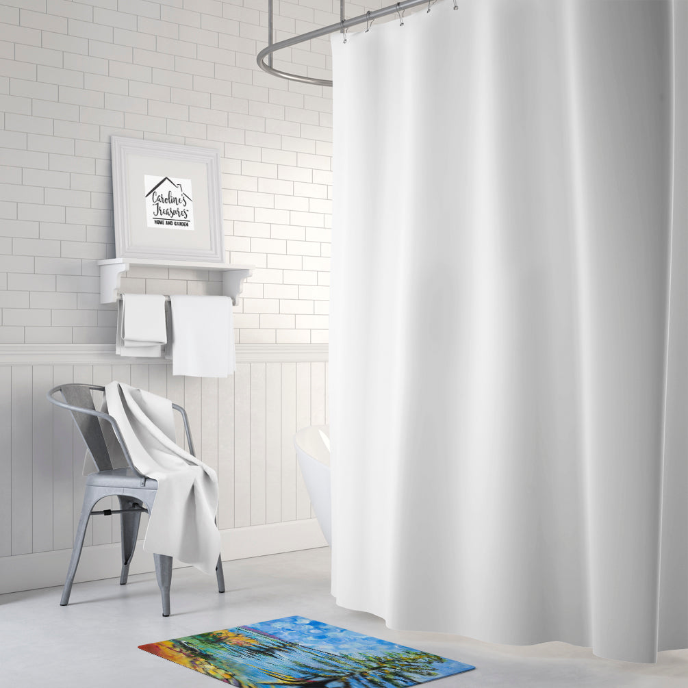 Life on the Causeway Memory Foam Kitchen Mat Machine Washable Anti-Fatigue Cushion Comfort Bath or Kitchen Rug