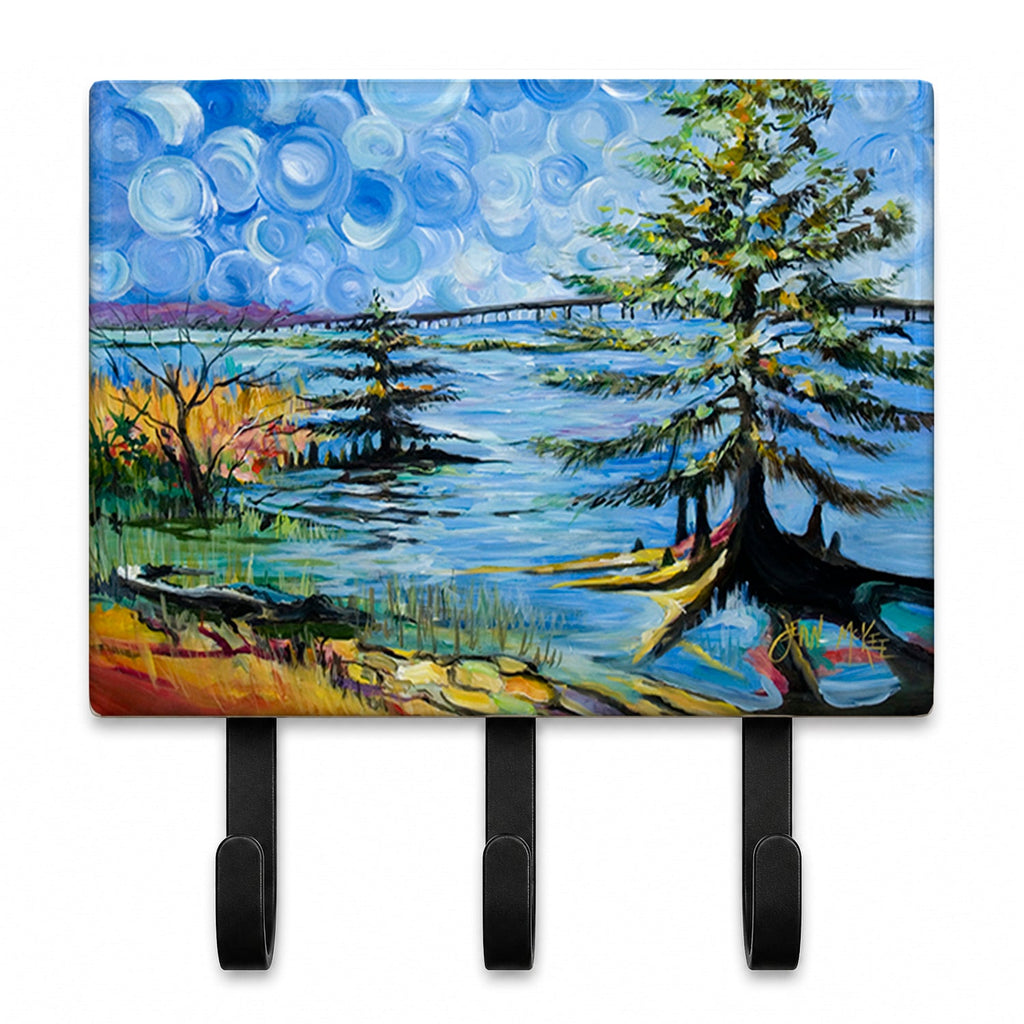 Life on the Causeway Leash or Key Holder Wall Hooks, Coat Rack Wall Mount, for Hanging Keys, Towels, Aprons, Leashes