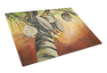 Coconut Tree Cutting Board Tempered Glass Kitchen Cutting Surface, Heat Resistant Chopping, Non-Slip Feet, Food Prep & Serving