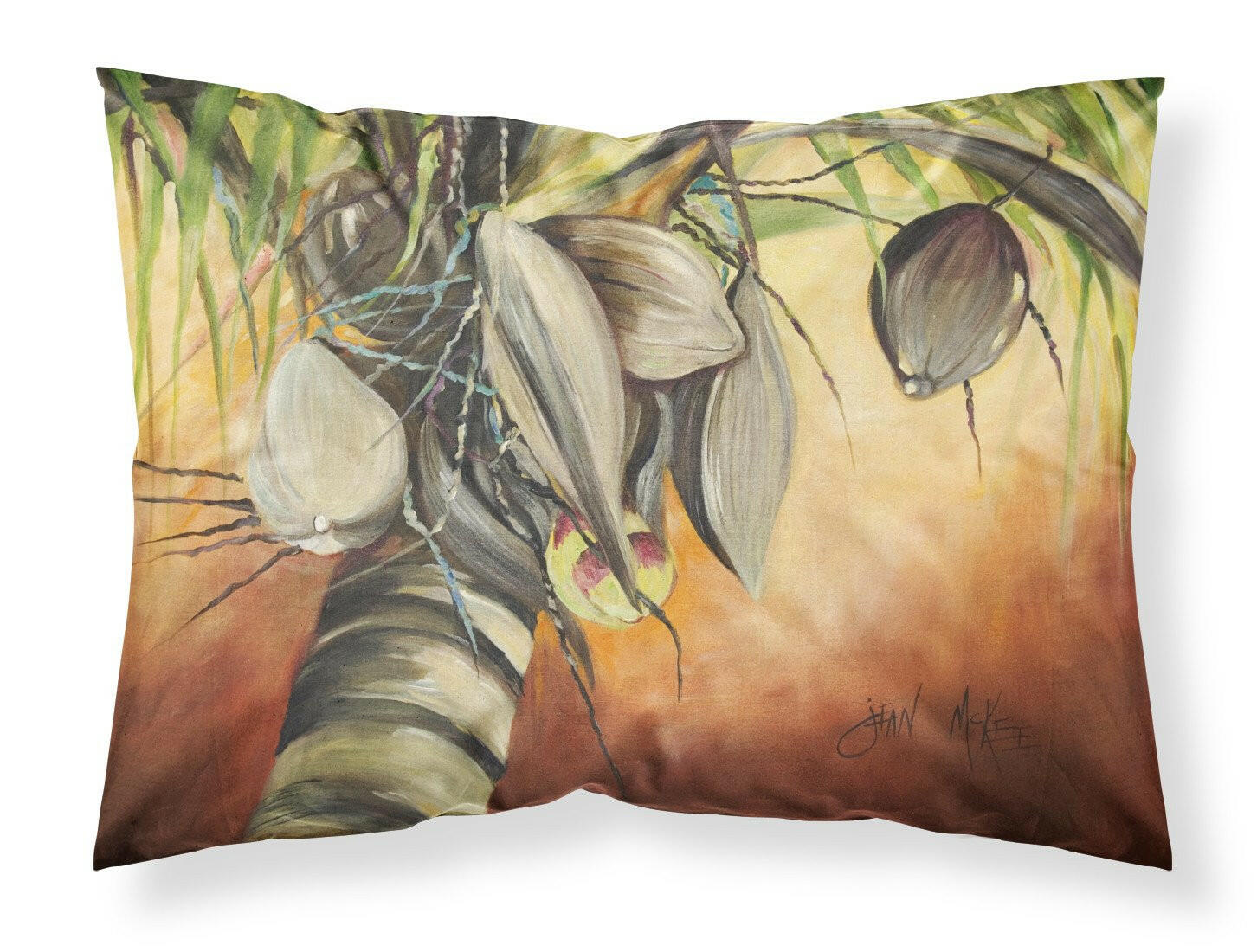 Coconut Tree Standard Pillowcase Lightweight Super Soft Easy Care Decorative Artwork Pillowcase, Standard