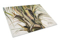 Top Coconut Tree Cutting Board Tempered Glass Kitchen Cutting Surface, Heat Resistant Chopping, Non-Slip Feet, Food Prep & Serving