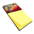Sunset on the Coconut Tree Watercolor Sticky Note Holder Refillable Dispenser Desk Accessory 3x3 Pad Gift