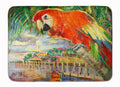 Red Parrot at Lulu's Memory Foam Kitchen Mat Machine Washable Anti-Fatigue Cushion Comfort Bath or Kitchen Rug