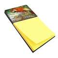 Red Parrot at Lulu's Watercolor Sticky Note Holder Refillable Dispenser Desk Accessory 3x3 Pad Gift