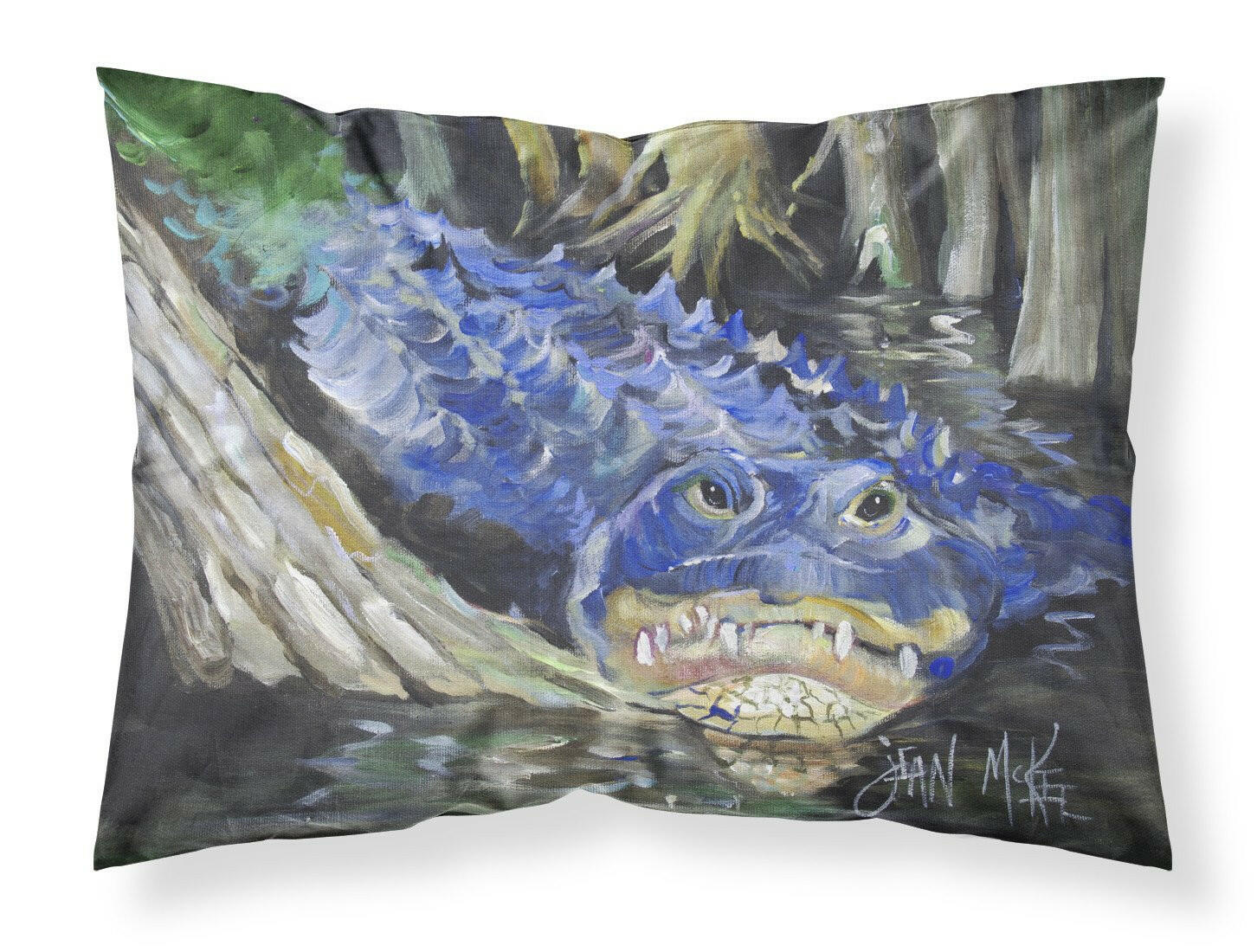 Blue Alligator Standard Pillowcase Lightweight Super Soft Easy Care Decorative Artwork Pillowcase, Standard
