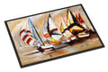 Boat Binge Sailboats Doormat Indoor Outdoor 24H X 36W Front Door Mat Rugs for Entryway, Non Slip Washable Low Pile,