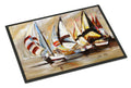 Boat Binge Sailboats Doormat Indoor Outdoor 18H X 27W Front Door Mat Rugs for Entryway, Non Slip Washable