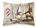 Boat Binge Sailboats Standard Pillowcase Lightweight Super Soft Easy Care Decorative Artwork Pillowcase, Standard