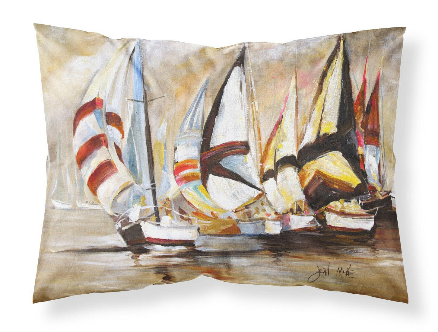 Boat Binge Sailboats Standard Pillowcase Lightweight Super Soft Easy Care Decorative Artwork Pillowcase, Standard
