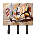 Boat Binge Sailboats Leash or Key Holder Wall Hooks, Coat Rack Wall Mount, for Hanging Keys, Towels, Aprons, Leashes