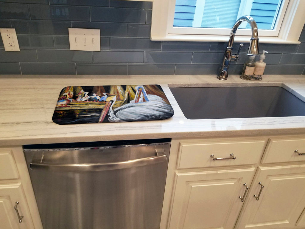 Pelicans Dish Drying Mat Absorbent Dish Drying Mat Pad for Kitchen Counter Dish Drainer Mat for Countertop, 14 x 21", Multicolor