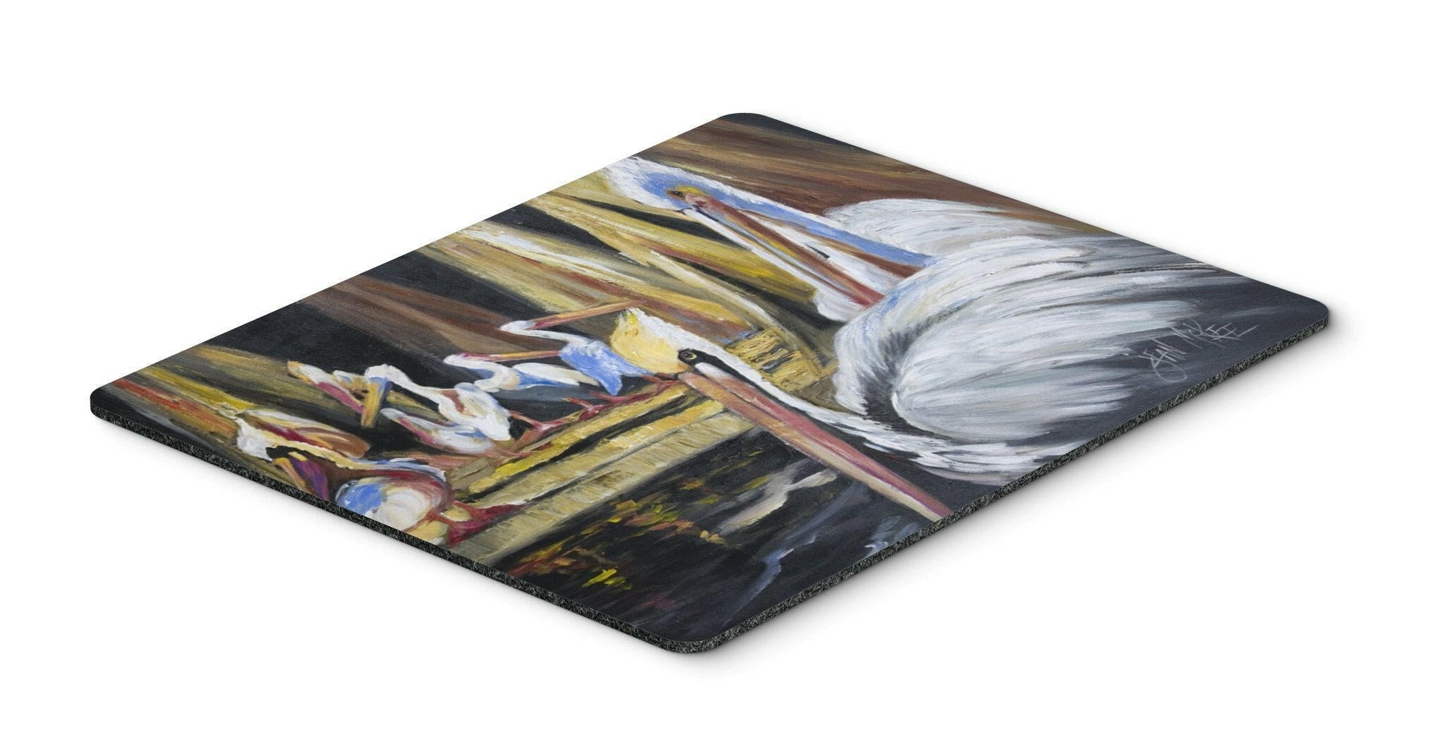 Pelicans Mouse Pad, Heat Resistant Trivet Hot Pad , Non Slip Rubber Desk Mat, Kitchen Counter Protector, Home Office Decor Gift