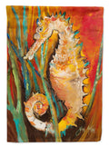 Seahorse House Flag 28x40 Porch Sleeve Pole Decorative Outside Yard Banner Artwork Wall Hanging, Polyester
