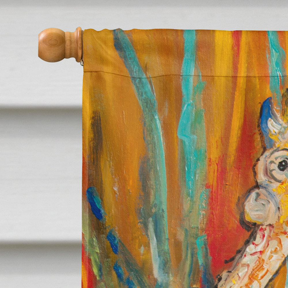 Seahorse House Flag 28x40 Porch Sleeve Pole Decorative Outside Yard Banner Artwork Wall Hanging, Polyester