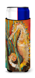Seahorse Slim Can Hugger , Insulated Foam Hugger for 12 oz Slim Cans, Beer Bottles & Water Bottles, Printed in USA
