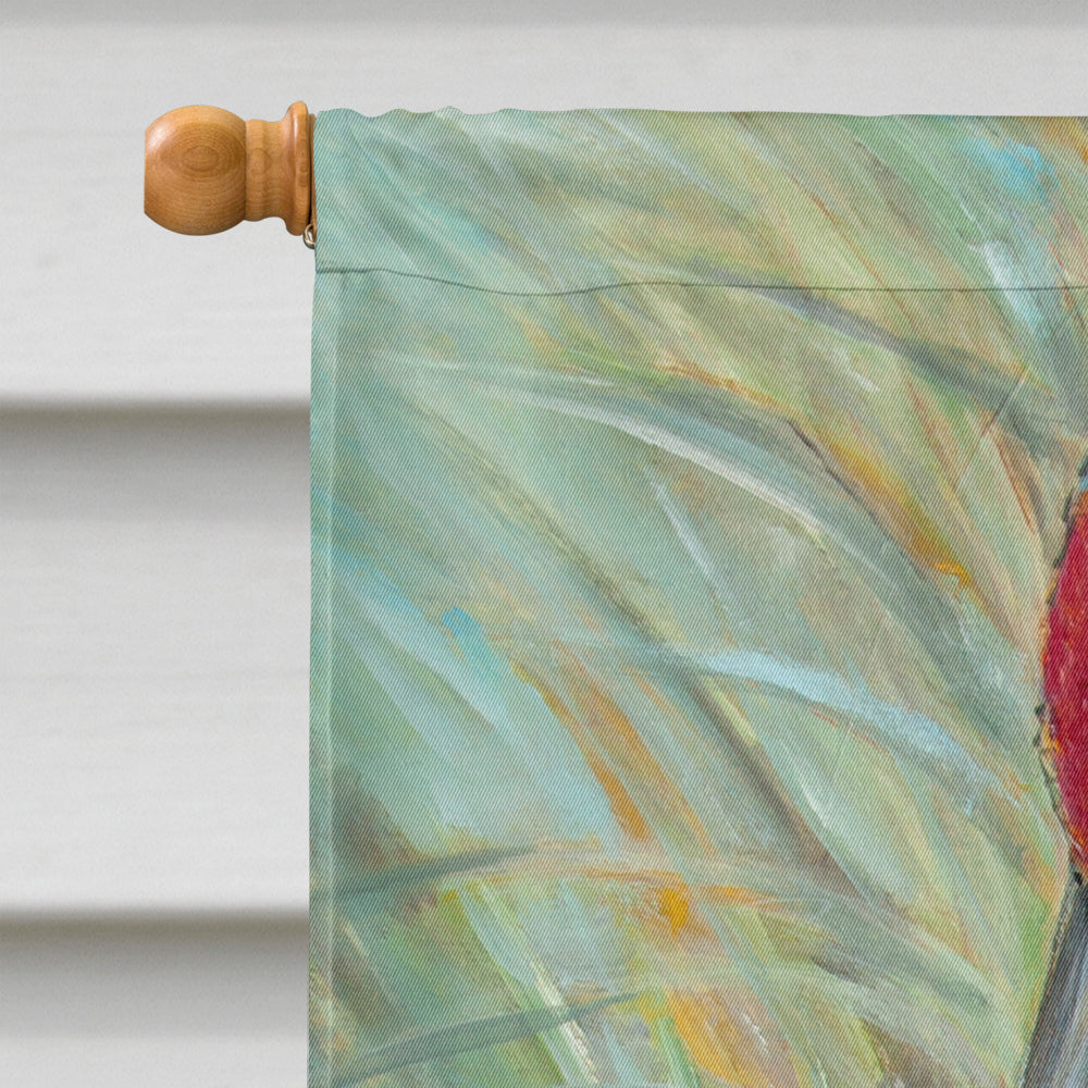 Sandhill Crane with baby House Flag 28x40 Porch Sleeve Pole Decorative Outside Yard Banner Artwork Wall Hanging, Polyester