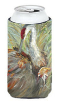 Sandhill Crane with baby Tall Boy Hugger Can Cooler Sleeve Machine Washable Drink Collapsible Insulator Beverage Insulated Holder