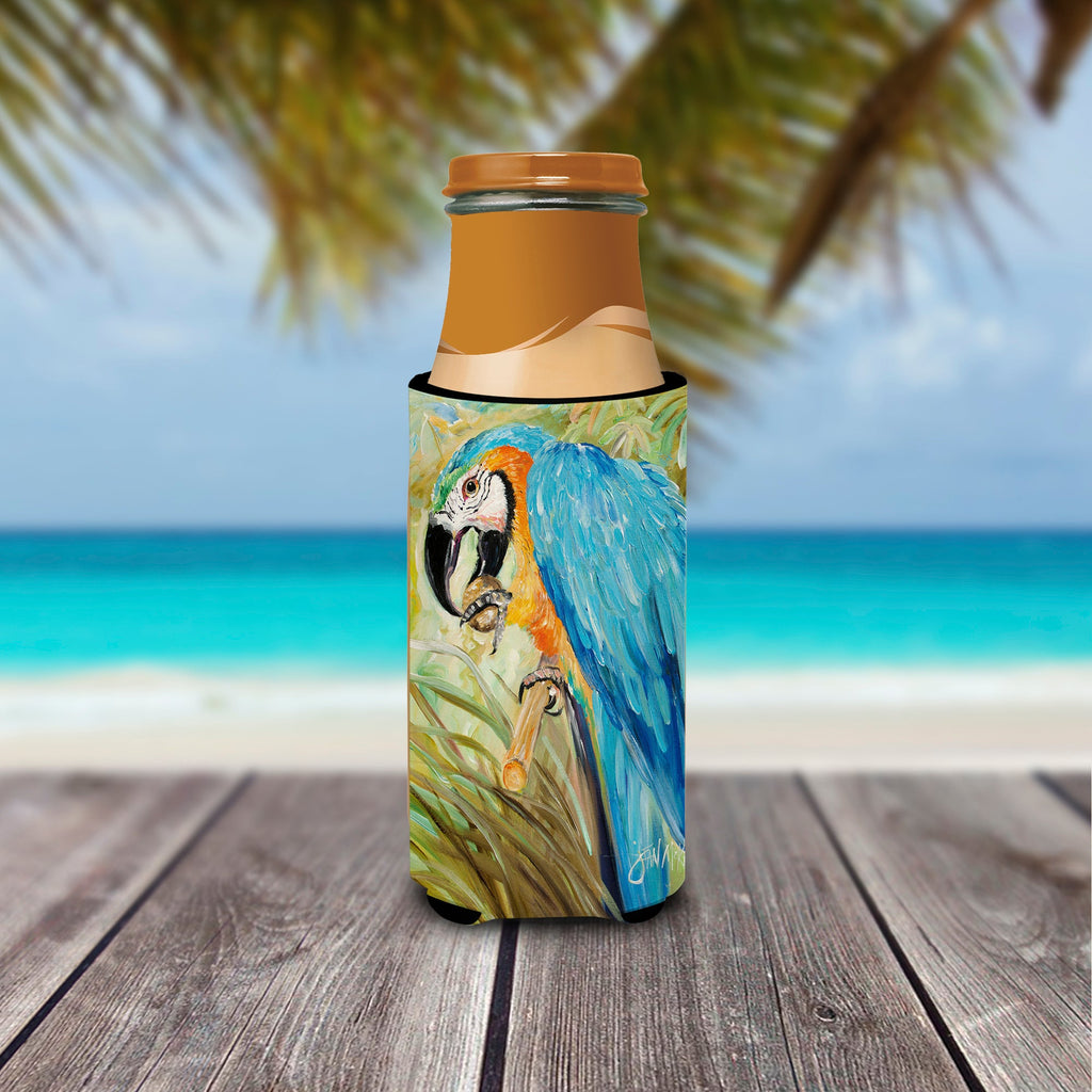 Blue Parrots Slim Can Hugger , Insulated Foam Hugger for 12 oz Slim Cans, Beer Bottles & Water Bottles, Printed in USA