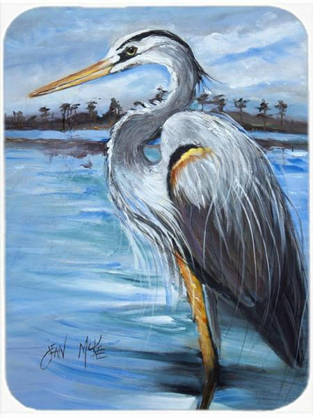 Blue Heron Gazing Mouse Pad, Heat Resistant Trivet Hot Pad , Non Slip Rubber Desk Mat, Kitchen Counter Protector, Home Office Decor Gift