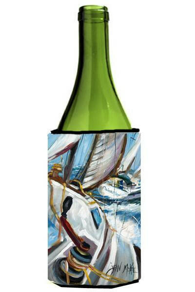 Pain Killer Sailboat Race Wine Bottle Hugger Gift Sleeve for Standard 750 ml Bottles, Insulated Reusable Also Fits Mini Shot & Pint Bottles