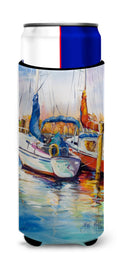 Mississippi Sailboats Slim Can Hugger , Insulated Foam Hugger for 12 oz Slim Cans, Beer Bottles & Water Bottles, Printed in USA